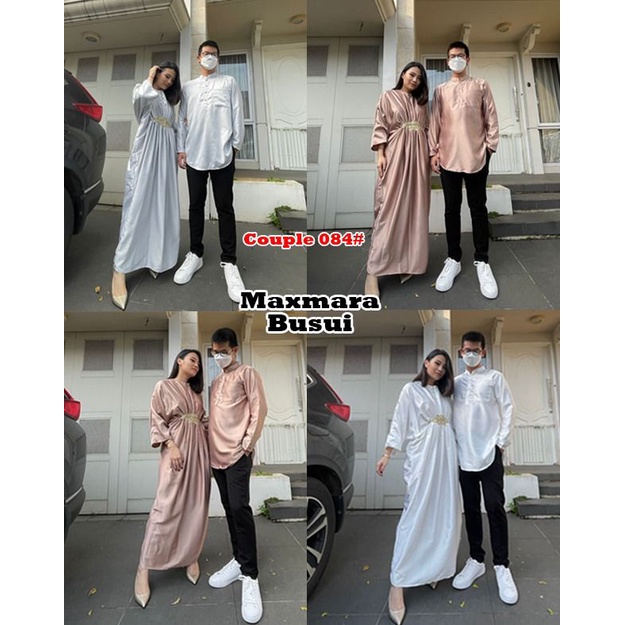 084 couple# gamis dan kemeja cowo terbaru// couple edisi ramadhan termurah