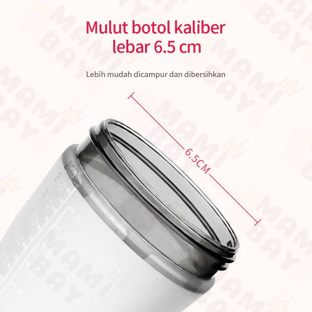 Mamibayi PIKO BELLO botol susu bayi dengan sedotan botol bayi bahan silikon lembut BPA free