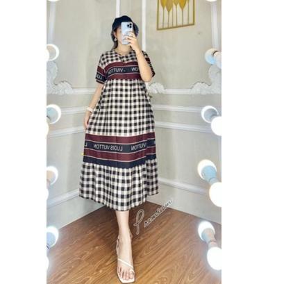 Big Sale.. MIDI DRESS RAYON ARKEN TERBARU TERLARIS | Dress midi Rayon