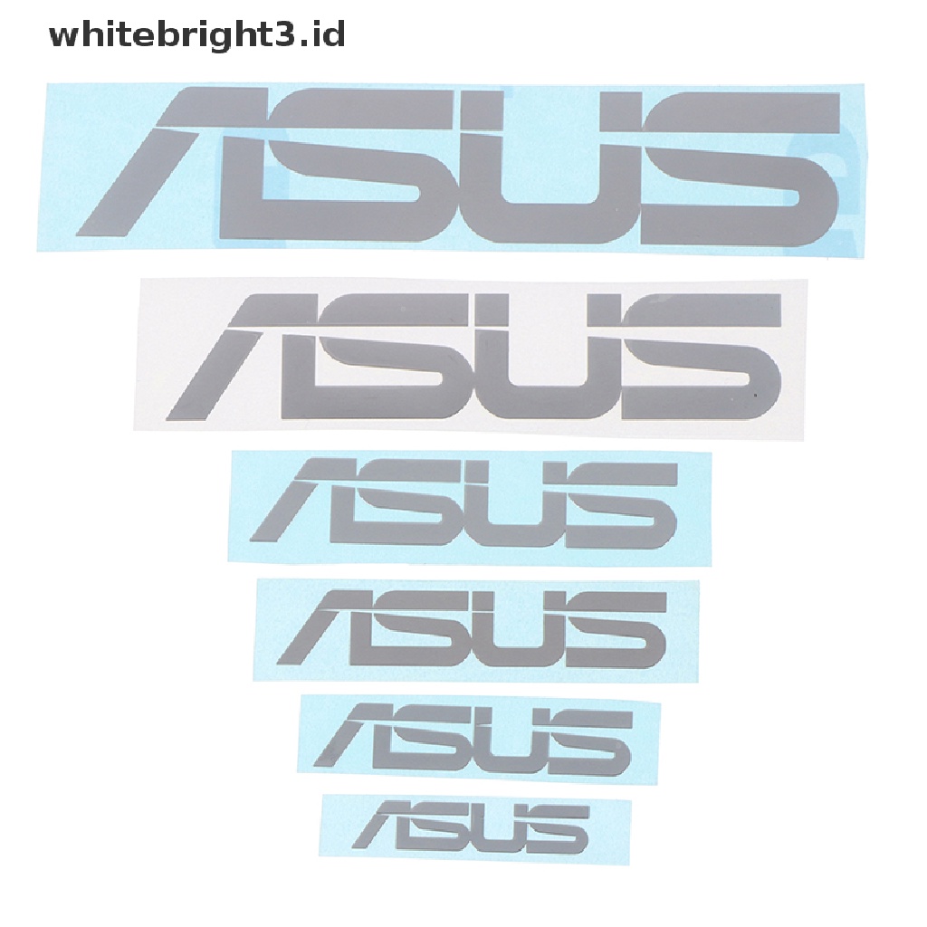 (whitebright3.id) Stiker Logo Asus Laptop DIY Bahan Metal