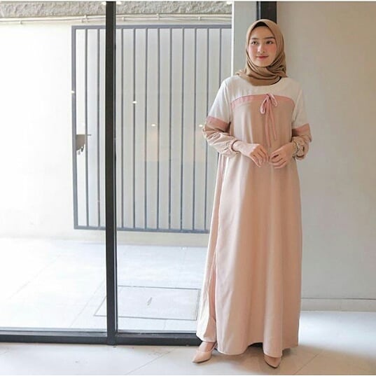 Zela Dress Dres Gamis Lebaran Kondangan Remaja Muslim Dewasa Murah - Gamis Zella - Zella Dress - Gam