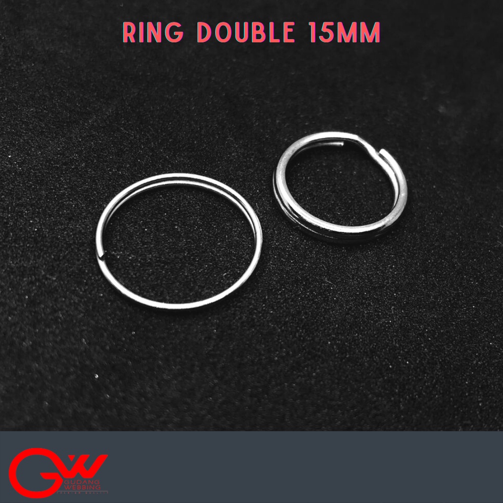 RING KUNCI DOUBLE/ GANTUNGAN KUNCI DOUBLE/ RING DOUBLE 1,5cm