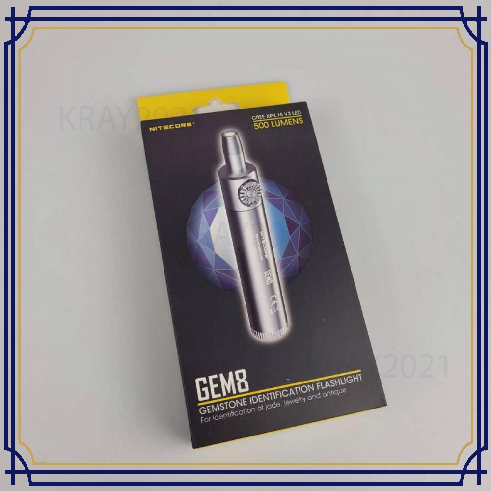 GEM8 Senter Indentifikasi Batu Mulia XP-L HI V3 500 Lumens