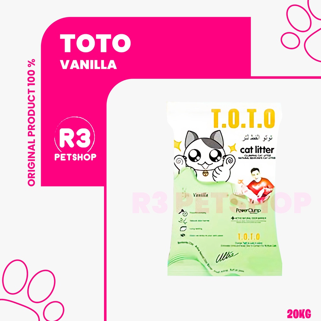 Pasir Kucing Toto 20kg All variant ( Grab gosend )