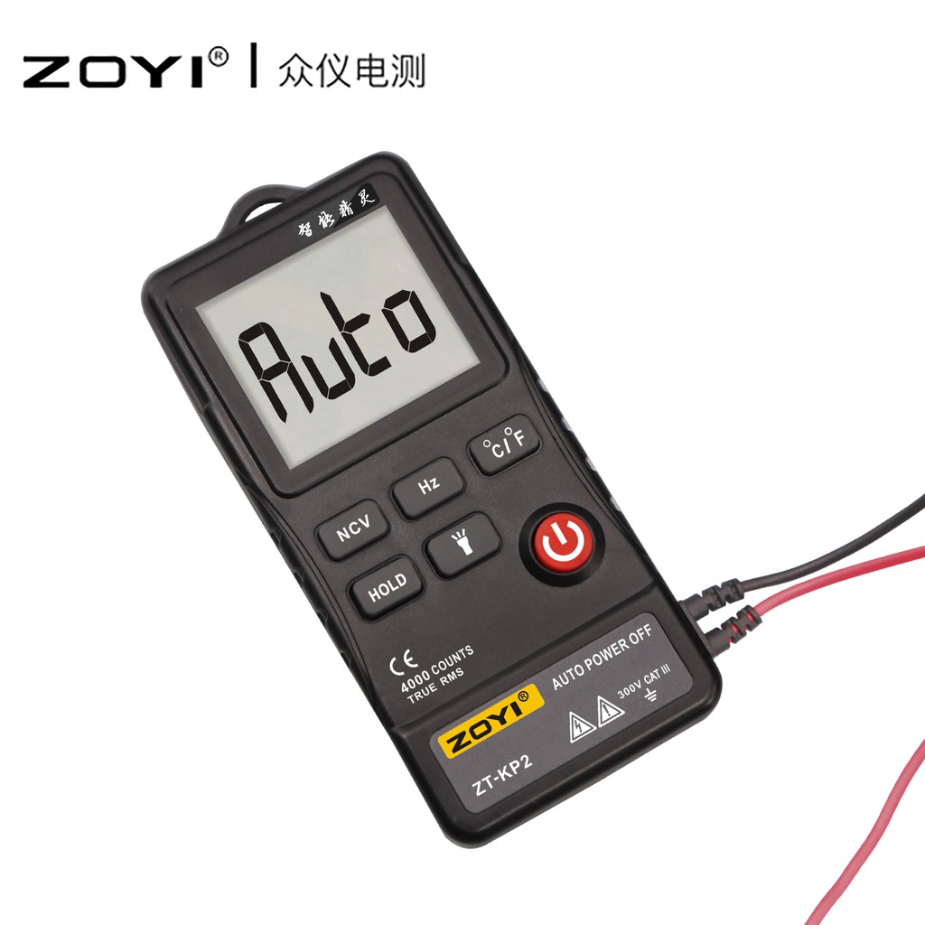 Zoyi ZT-KP2 Smart Auto Multitester Avometer Digital Buzer AC/DC HZ