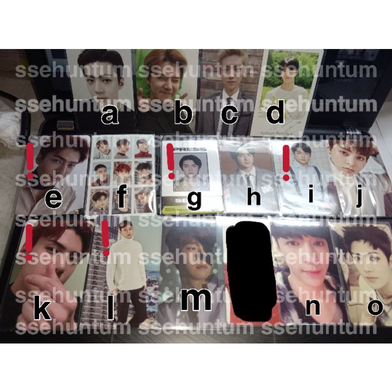 PHOTOCARD PC OFFICIAL EXO SEHUN LAY LUHAN CHEN XIUMIN