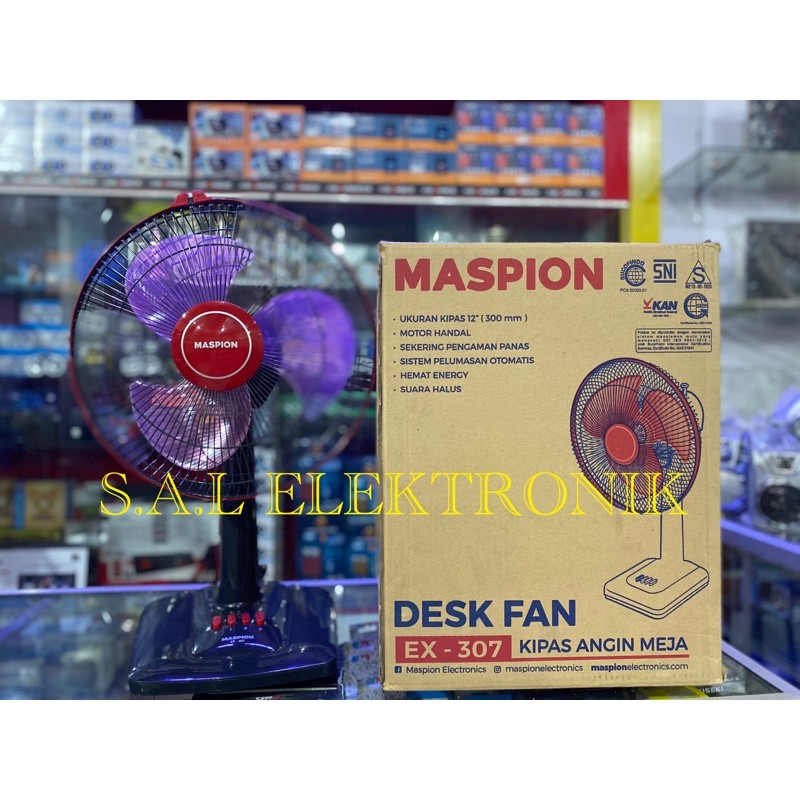 Kipas Angin Duduk Desk Fan Maspion 307 / 308 12Inch