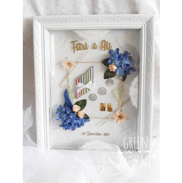 Mahar frame / mahar nikah / mahar 3dimensi / mahar logam mulia