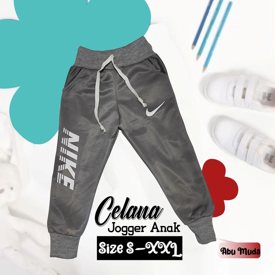 CELANA PANJANG JOGGER ANAK CELANA HARIAN SANTAI JOGER TRAINING PREMIUM OLAHRAGA LAKI LAKI COWOK PEREMPUAN USIA 1TAHUN SAMPAI 14TAHUN MOTIF SABLON BAHAN LOTTO PREMIUM