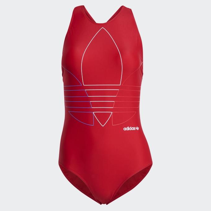 ADIDAS ORIGINALS Baju Renang Adicolor Primeblue Tr Wanita Merah GN2952