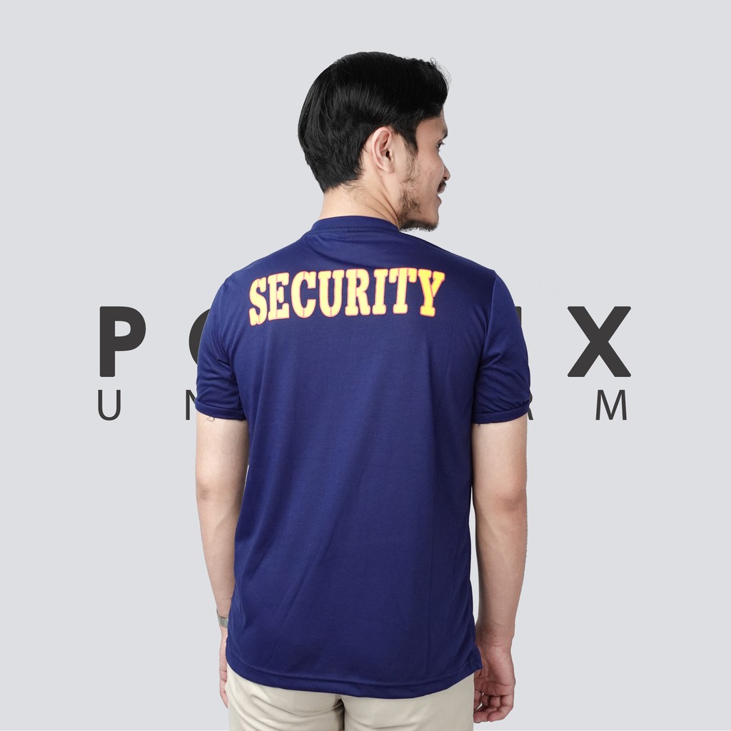 Kaos Dalam Dinas Security / Satpam Tangan Pendek Warna Coklat Hitam Navy Model Slimfit