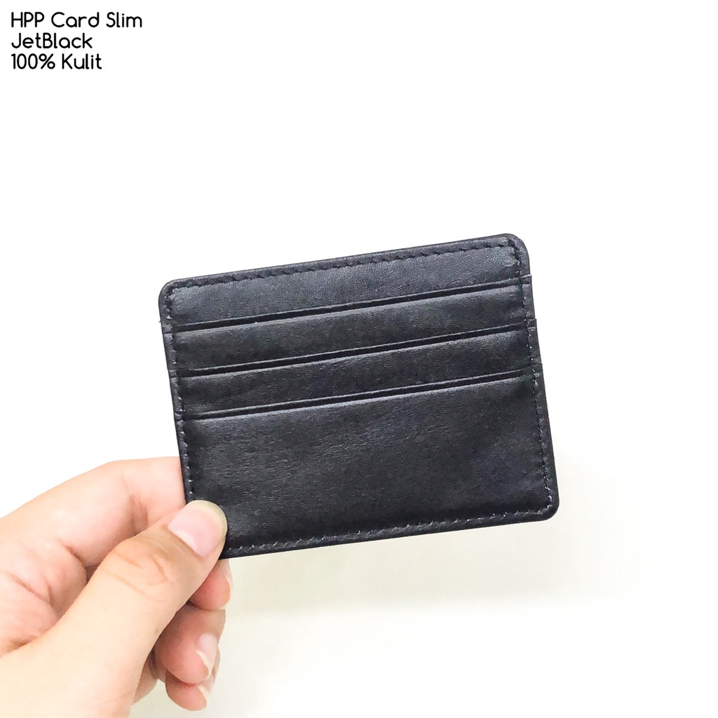 dompet kartu hushpuppies jetblack slim dompet card dompet kulit