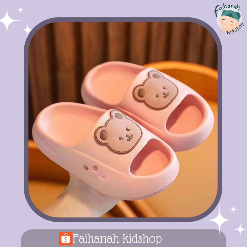Sandal Selop Anak Perempuan 5-10Th / Sandal Selop Anak Cewek Lucu Anti Slip / Sandal Selop Anak Kara