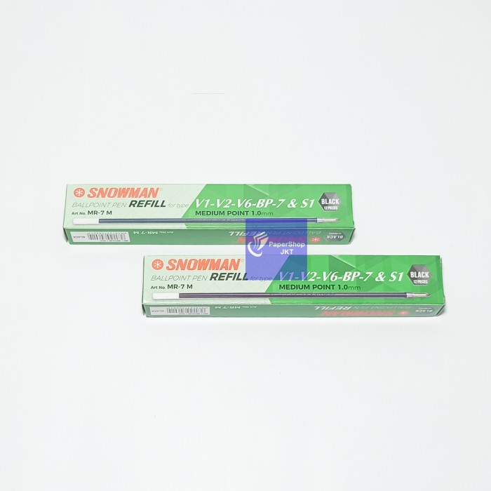 

TERBARU Refill Pulpen / Isi Ulang Ballpoint Snowman V1,V2,V6,BP-7 & S1 HITAM
