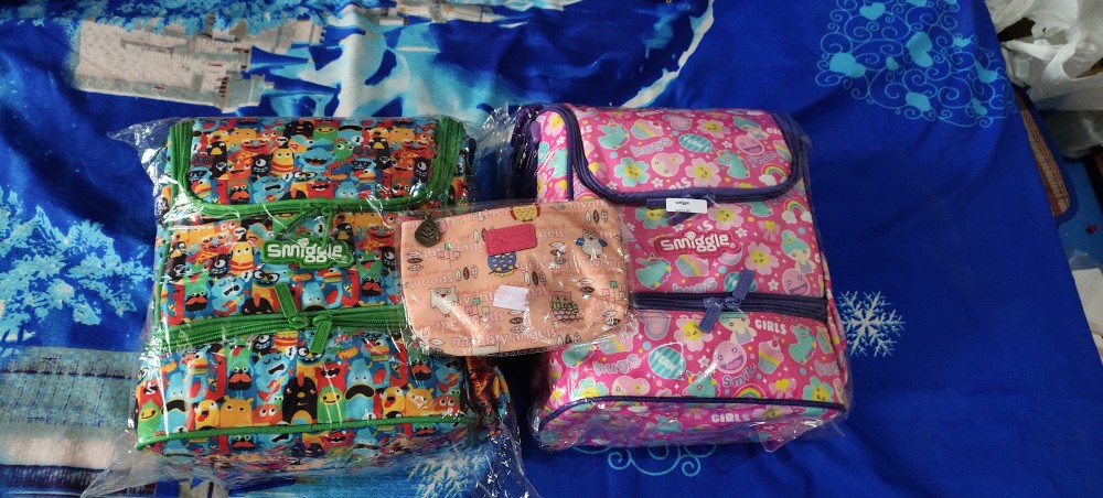 Smiggle Lunch Bag/strap Lunch Bag/tas Makan Anak Playgroup/