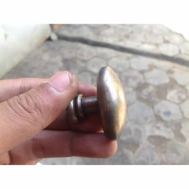 Handle / Tarikan Laci Lemari Jendela Pintu Rumah Kuningan / Knop Laci 4.1cm