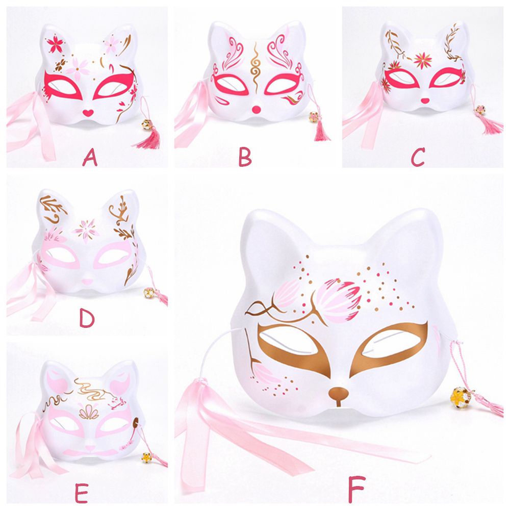 CSP044 – Topeng Kucing Rubah Cat Fox Mask Jepang Aksesoris Cosplay Anime Pesta Masquerade