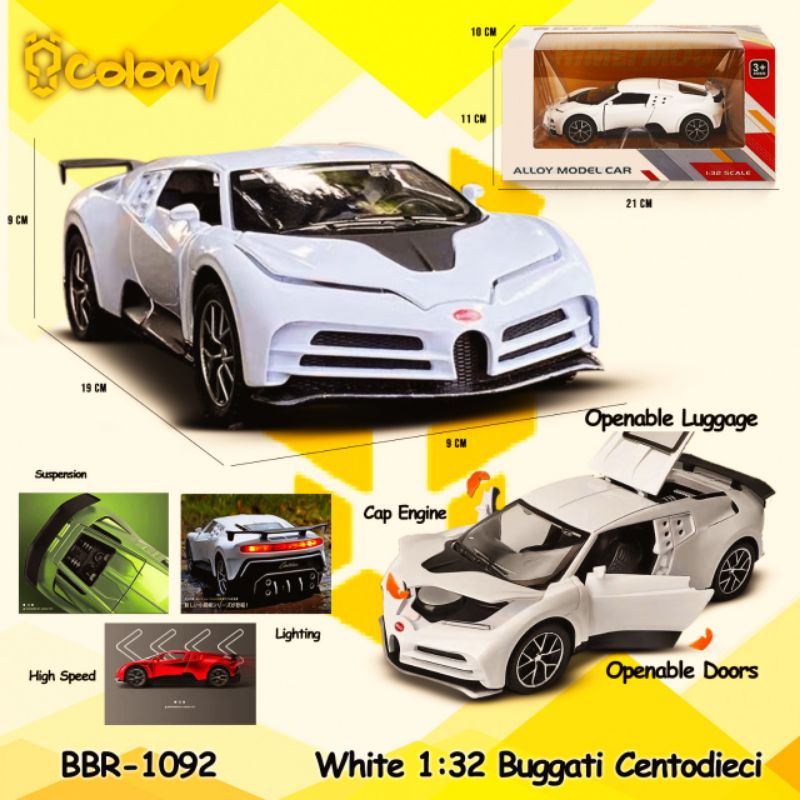 TERMURAH - Buggati Diecast Mainan Anak Mobil Diecast