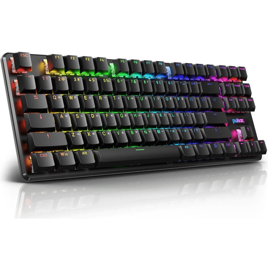 Pulsar Low Profile KR ANSI Keycaps - PBT Doubleshot Gaming Keyboard