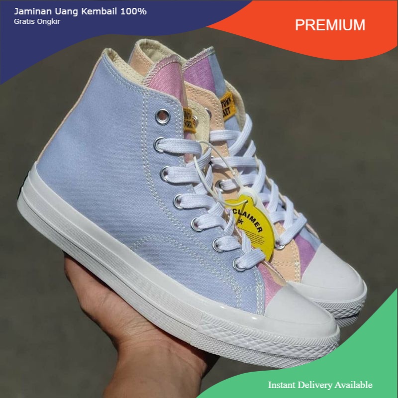SEPATU CONVERSE 70S HIGH CHINATOWN MARKET UV CHUCK MULTICOLOUR EGRET PREMIUM BNIB 1:1 ORIGINAL PRIA 