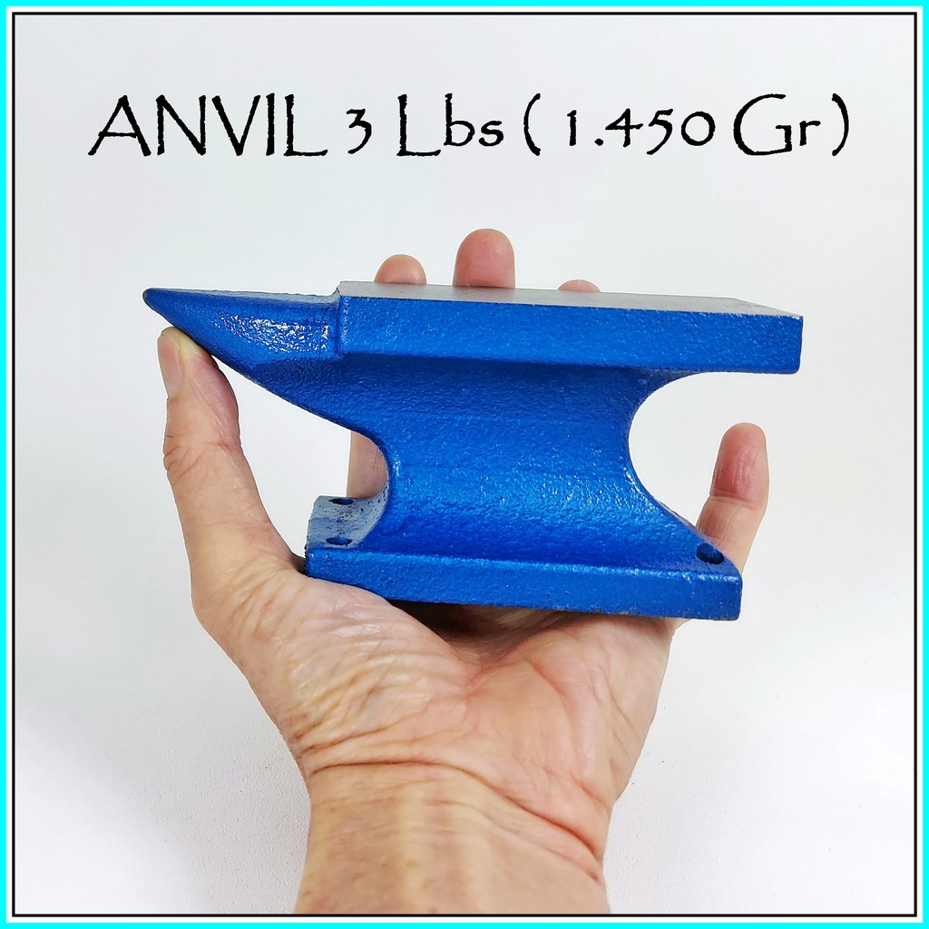 Anvil Mini Paron Catok Ragum Landasan Tempa Vise Alat kerja tool koleksi 3 lbs 1450 gr