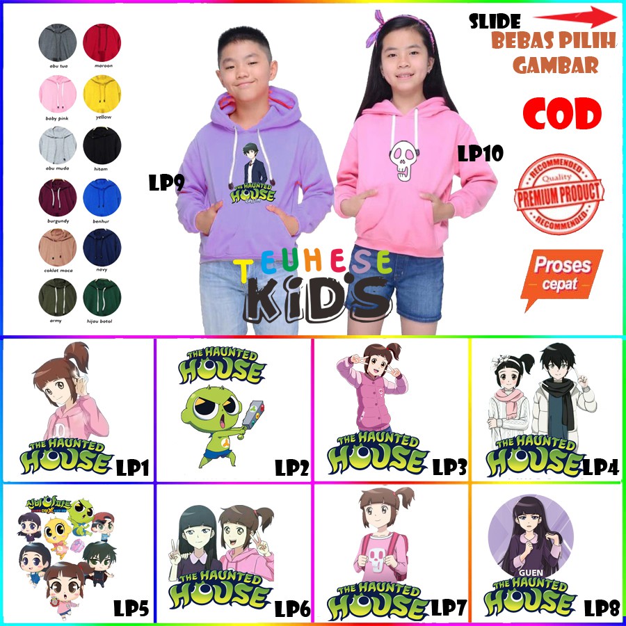 JAKET HOODIE ANAK HARI KOO HARIKOO THE HAUNTED HOUSE SHINBI HOUSE BAHAN PREMIUM TEBAL