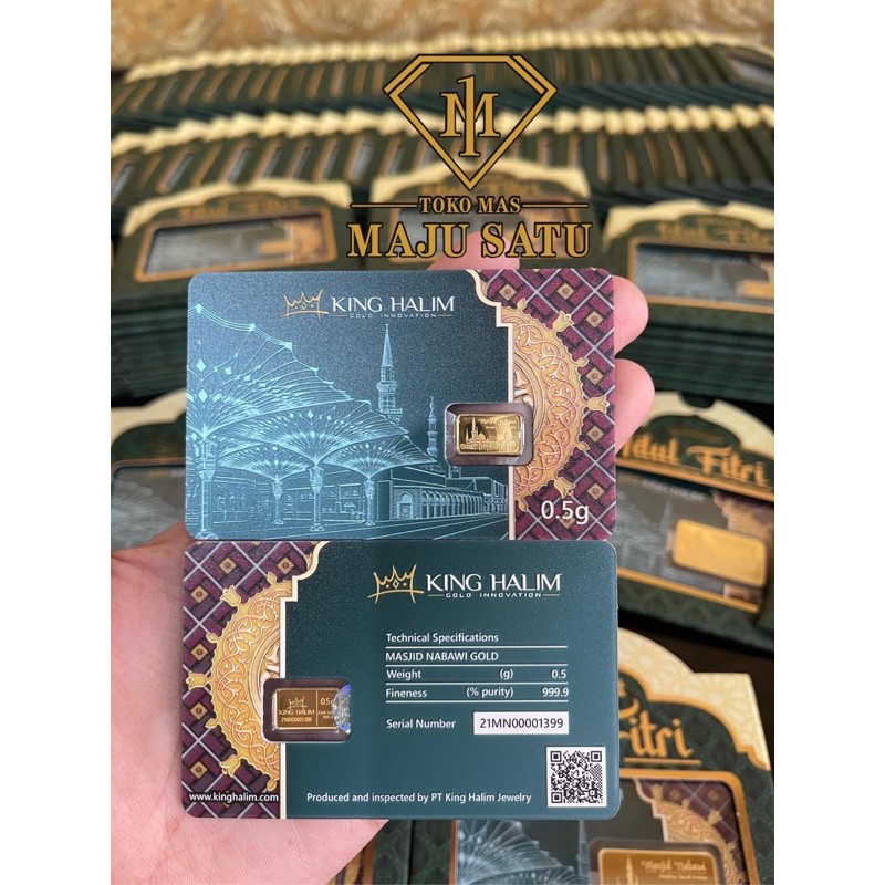 LOGAM MULIA EMAS KING HALIM 0.5GR - MASJID NABAWI