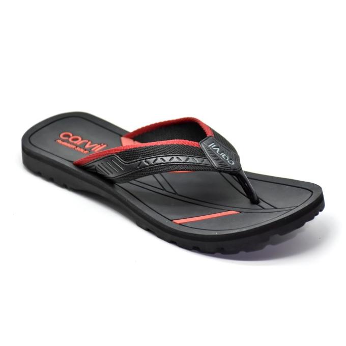 Carvil Sandal Pria NEW EMW-05 M BLACK/RED carvil92 dijamin