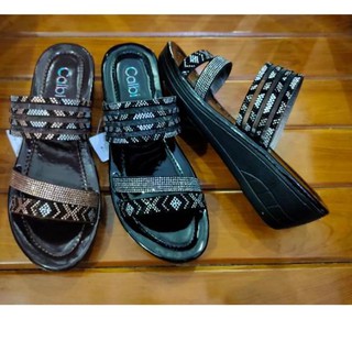  Telah Hadir SANDAL  CALBI  SELOP WEDGES SEDANG 5 CM 