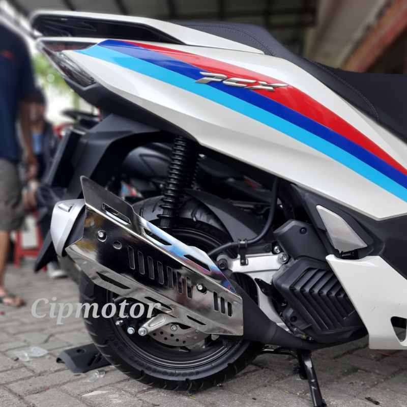 Cover Tutup Knalpot New PCX 160 chrome