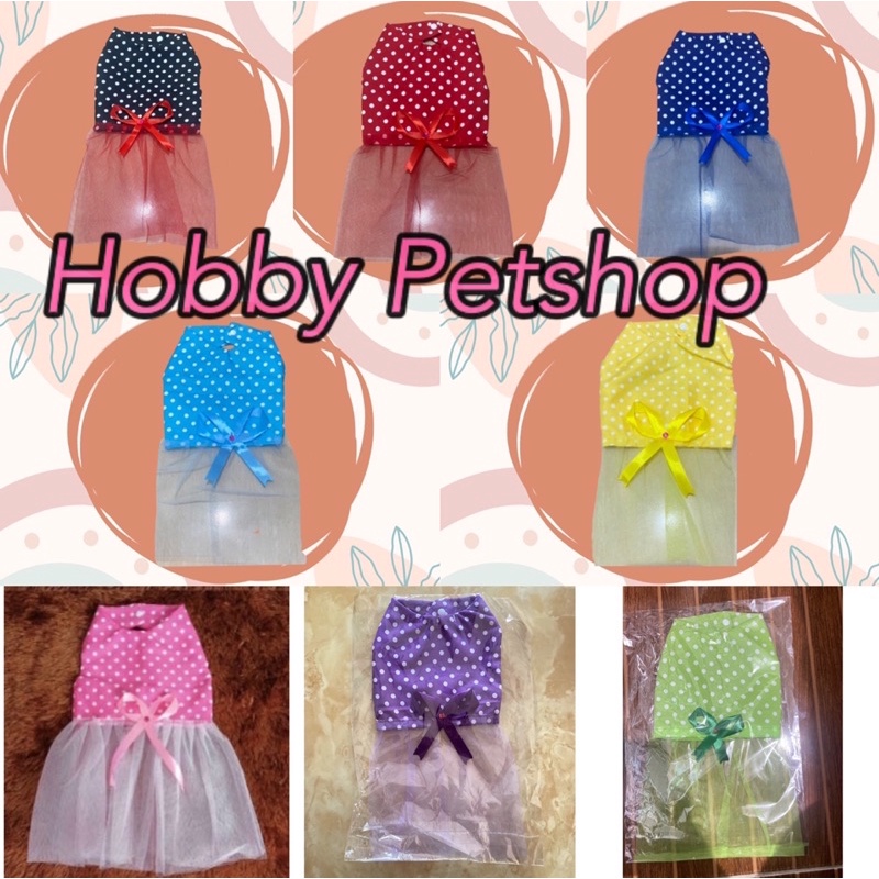 Dress kucing - baju hewan anjing kelinci rok terusan