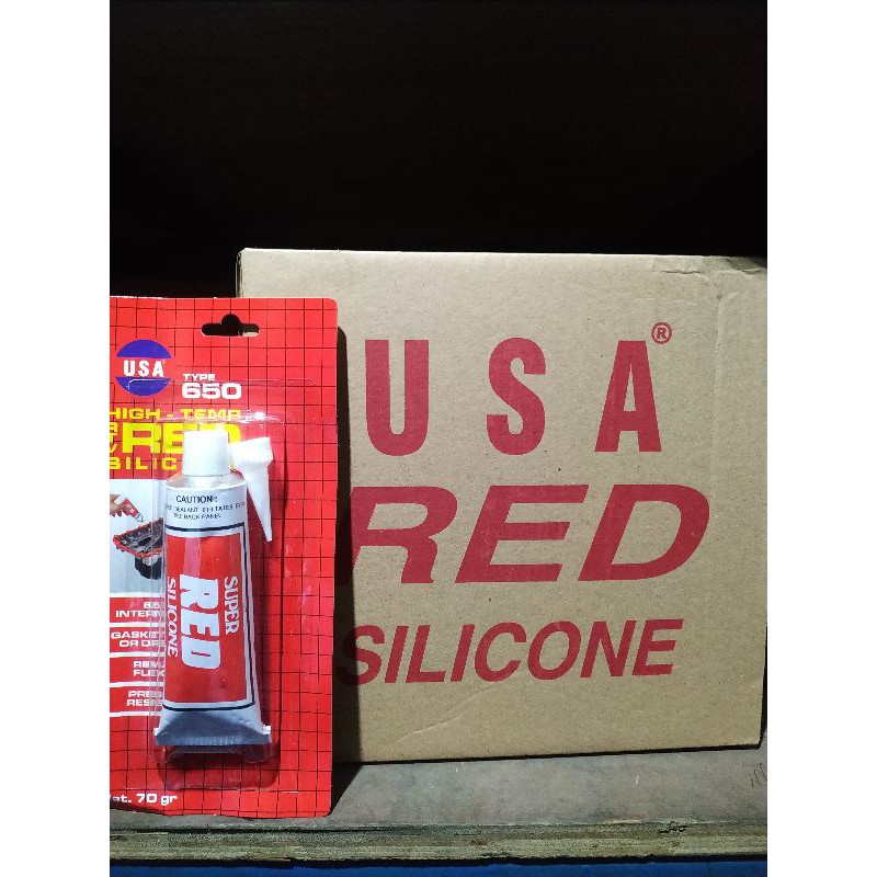 

Lem Gasket red silicone 70gr merk usa