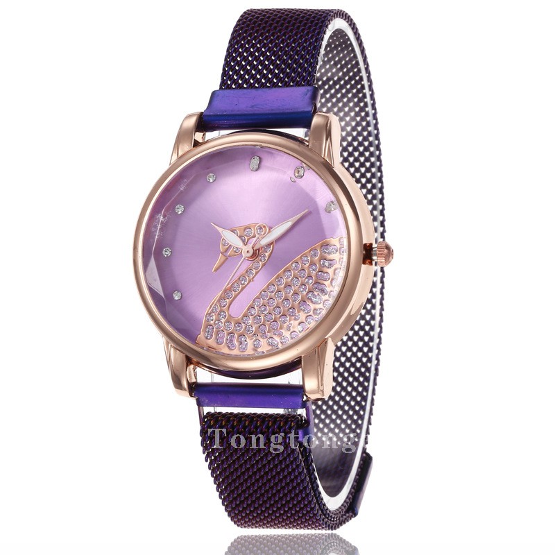 ✅[COD] Jam Tangan Wanita Magnet Angsa Fashion perempuan jam anti air jam tangan unik w98