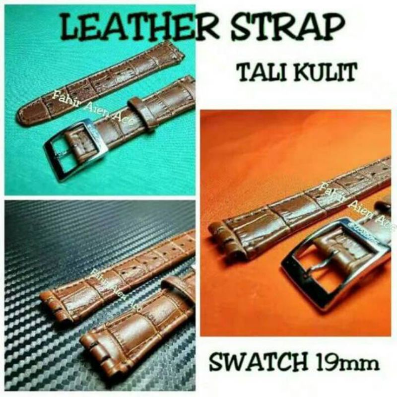 STRAP LEATHER 19MM STRAP TALI JAM KULIT