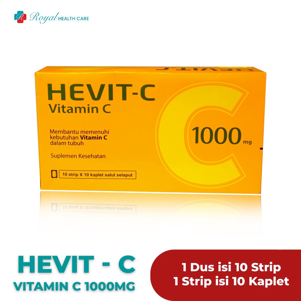 HEVIT-C VIT C1000 MG BOX 100 Tablet Sbg Sistem Kekebalan Tubuh