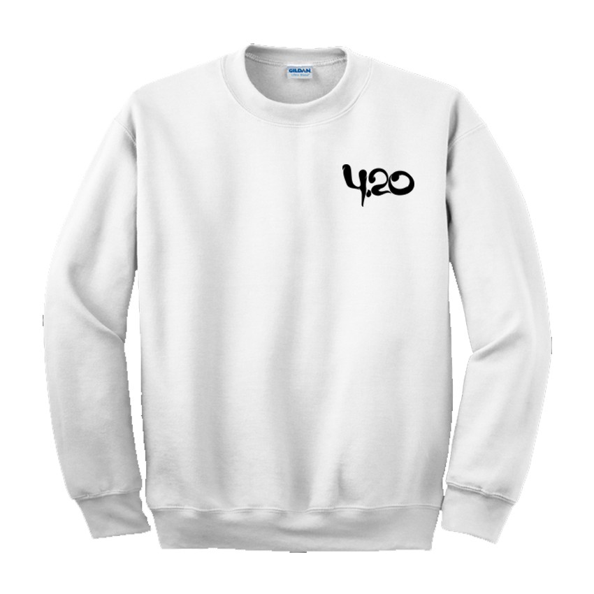 Sweater Distro 420 USA Little Black - White Premium