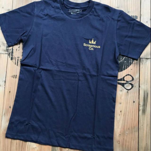 COD KAOS DISTRO SCREAMOUS ORIGINAL NAVY KAOS MURAH KAOS POLOS  ORI SUPER PREMIUM
