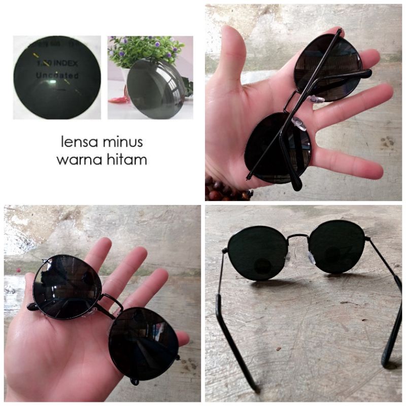 kacamata minus silinder lensa hitam - KACAMATA MINUS WARNA