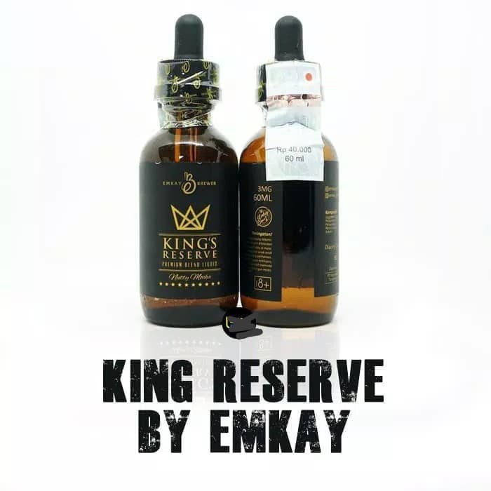 King Reserve | king's reserve Nutty Mocha 60ml 3&amp;6mg By Emkay berpita cukai