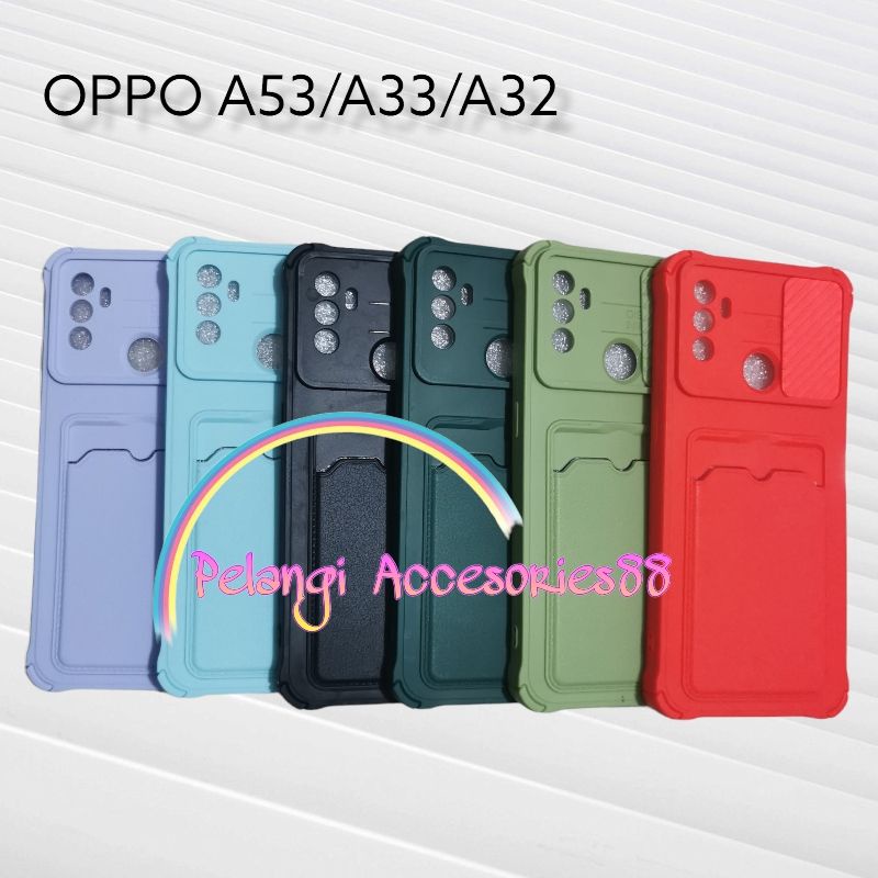 CASE OPPO A53 / A33 / A32 / A53S 4G CASE SOFTCASE SLEDING WARNA WARNI