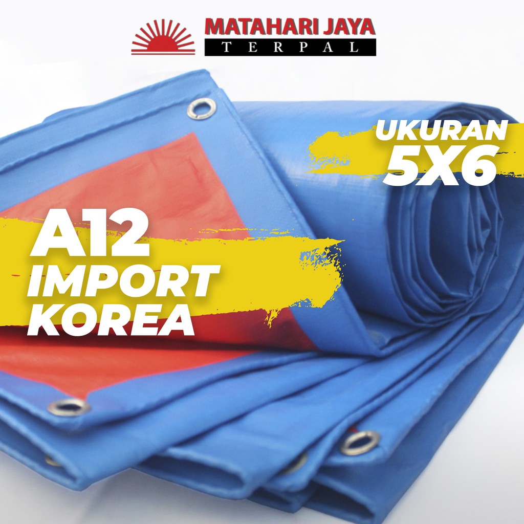 Terpal Plastik Korea A12 Ukuran 5X6 Tahan Air & Tebal