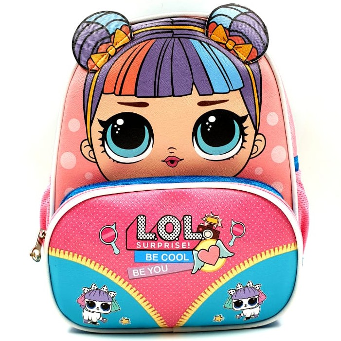 BAJ TAS SEKOLAH RANSEL ANAK 3D 3 DIMENSI PREMIUM TK PAUD PG LOL MICKEY HELLO KITTY DORAEMON BE TA005