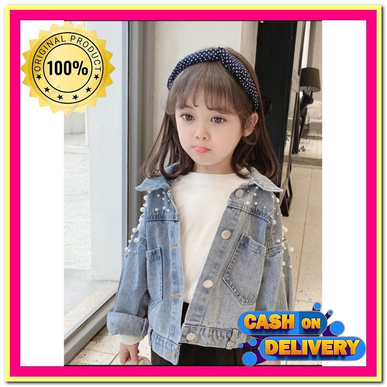 Jaket Jins Anak Perempuan Jeans Rein Jacket Anak Cewek Import Premium Original Side Pocket Jacket Je