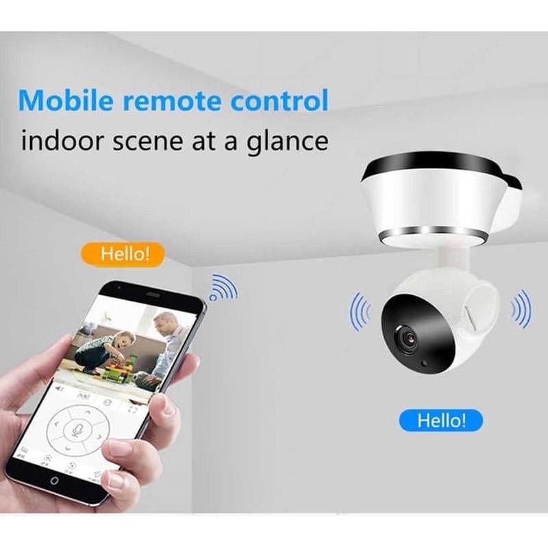 CAMERA CCTV SMART NET CT V380 Q6 Wifi HD 720 P/Camera CCTV Wireless Portable Jarak Jauh