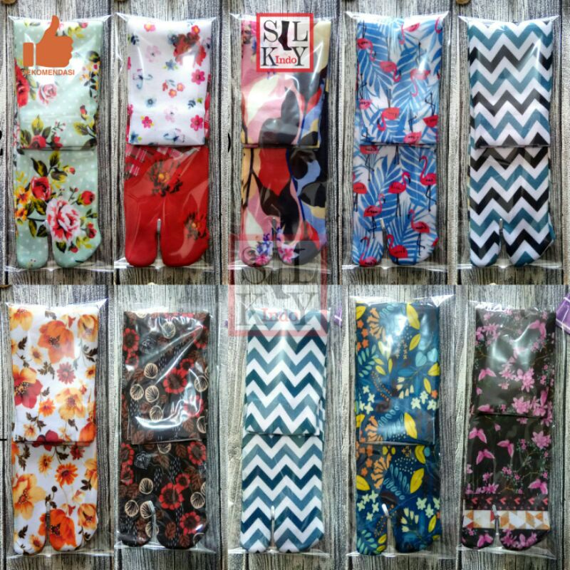 12 MOTIF KAOSKAKI  PRINTING MUSLIMAH KAOSKAKI PRODUKSI SENDIRI BAHAN BAGUS HARGA HEMAT