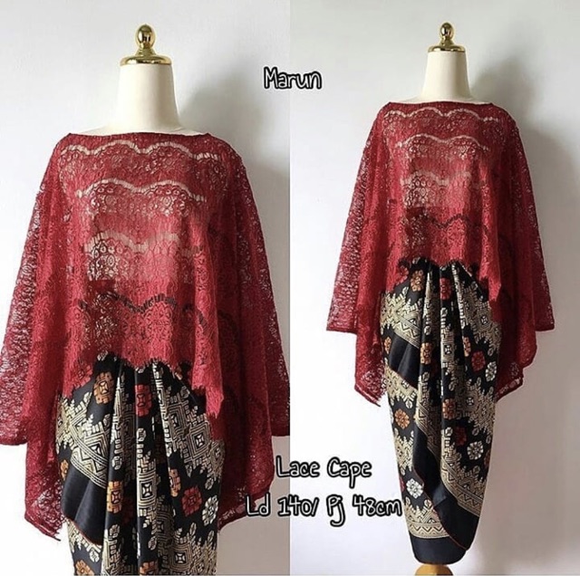 Termurah PROMO!!!!! KEBAYA CAPE BROKAT / KEBAYA MODERN / KEBAYA WISUDAHAR