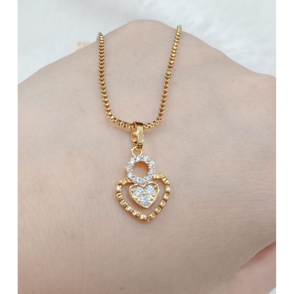 kalung anak perhiasan xuping gold LOVE