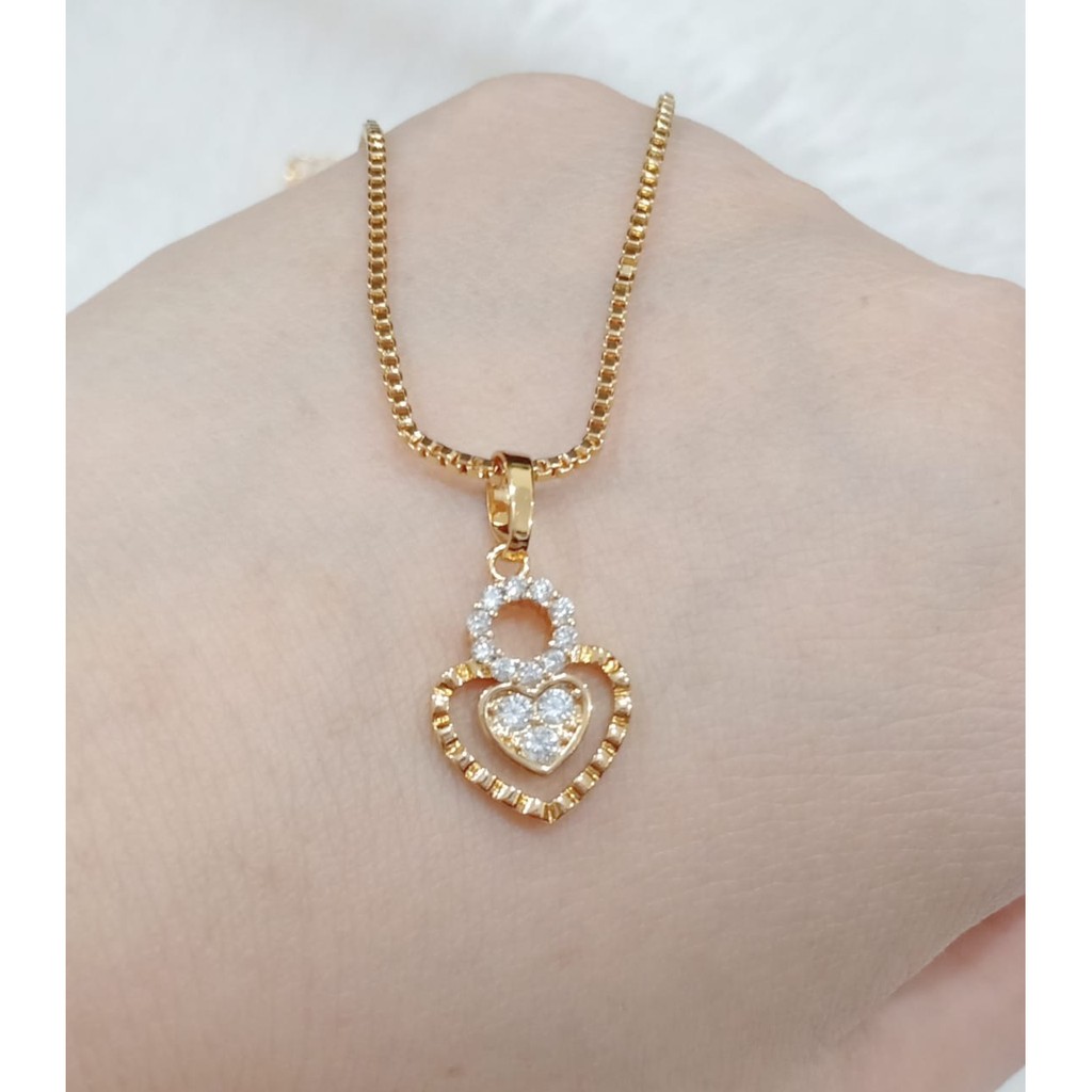 kalung anak perhiasan xuping gold LOVE