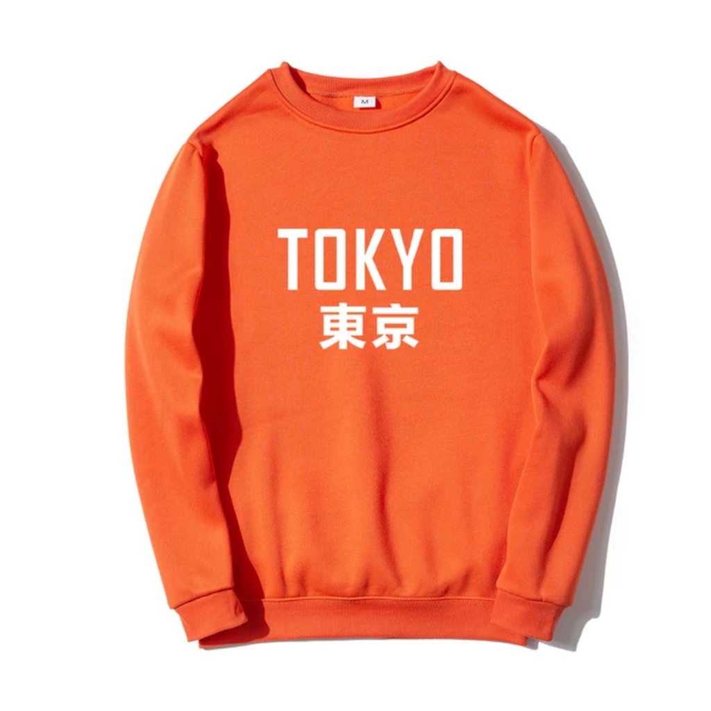 TOKYO Basic Sweater II TOKYO  Sweater Crewneck II Sweatshirt SIZE M - XL ( Pria &amp; Wanita / Anak &amp; Dewasa )