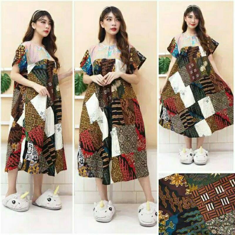 Daster Payung Perca Katun Rayon Batik/Bisa Ecer dan Grosir